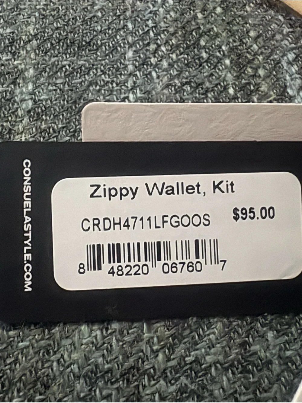 Consuela Metallic Gold and White Leopard Zip Wallet